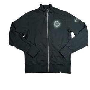 American Giant‎ Moto Full Zip AGPC Pickleball Club Jacket Mens Sz M Black